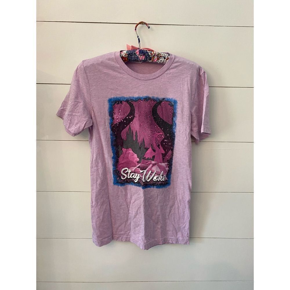 Womens Disney Sleeping Beauty Stay Woke Tee Shirt Size Medium
